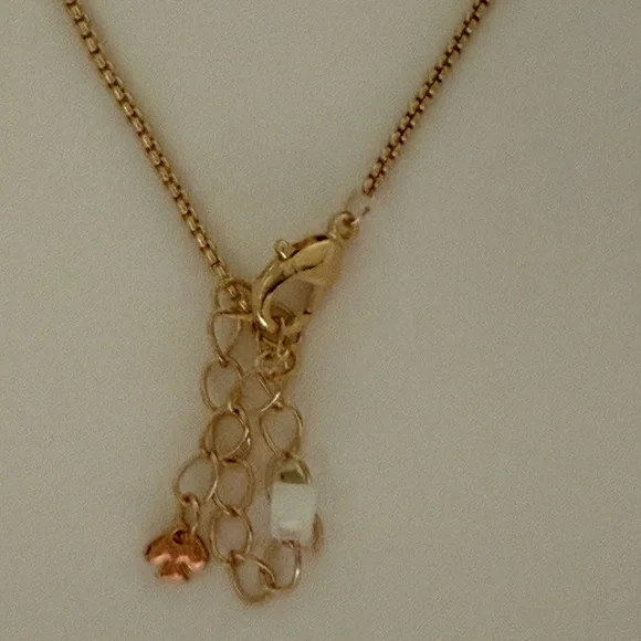 Kate Spade x Target Lucky Letter Charm Necklace 16” + 3” Extender, Gold NEW - Picture 6 of 6